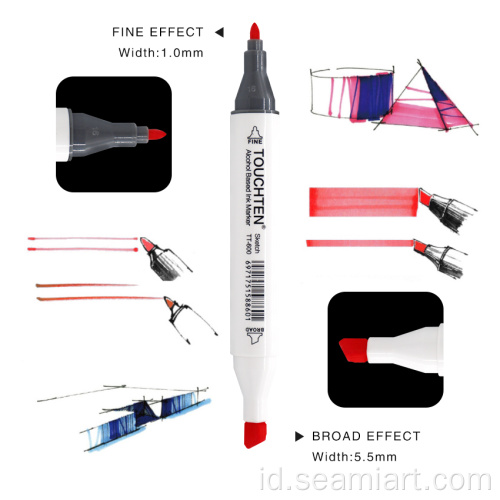 Sketsa Dual Tip Alchohol Marker Twin Marker Pena